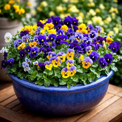 Pansy Winter Flowering Seeds – Vibrant Blooms for Cold Seasons – Must Have for Beddings, Containers & Hanging Baskets – Hardy Annual – for Your Beautiful Garden