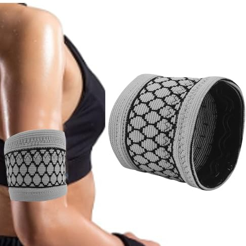 WepMeds Care Updated Arm Band for Diabetic CGM Sensor Protective Dia Band suits Freestyle Libre, Medtronic, Dexcom Grey (M)