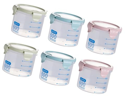 XINYIN Contenitori multiuso perfetti per cereali, caramelle e alimenti sfusi, contenitori da cucina a tenuta stagna, contenitori trasparenti da cucina