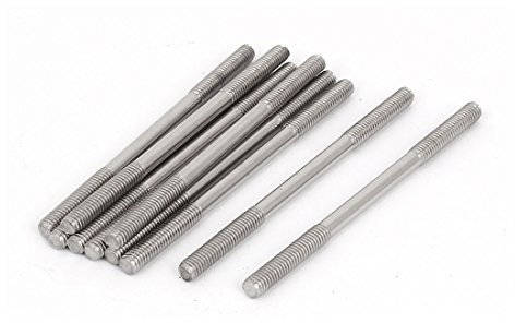 uxcell M4x70mm 304 Stainless Steel Double End Threaded Stud Screw Bolt 10pcs