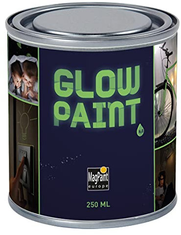 MagPaint - Glow Paint - Premium Water-based Glow in the Dark Paint - Create Magical Spaces - Practical & Safety Illumination - Safe & Easy to Apply - 5m² Coverage, 0.25L