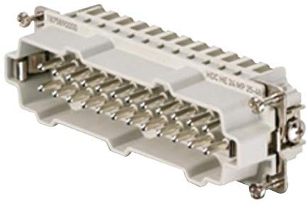 Insert robuste, prise, 48 + PE, 20-12 AWG, inserts de connecteurs résistants, Qté.1 | HDC HE 24 MP 25-48