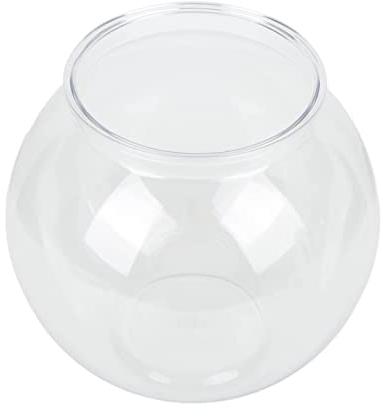 Tbest Nd Large with Ocean 3 Big 20Cm, Robustes Rundes Fischglas aus Kunststoff Im Bruchsicheren Mehrzweck-kleinen Runden Aquarium für Schreibtisch-Bücherregal-Dekorationen L (L)