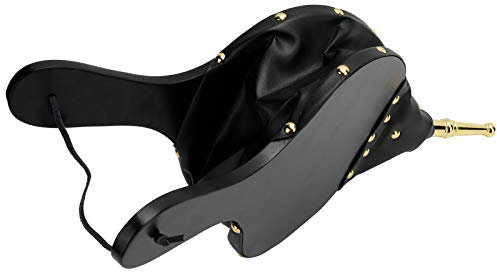 Fdit Soffietto per Barbecue in Legno Pelle Barbecue Che Soffia Aria Barbecue Utensili Manuali 15.6X7.1 Pollici in Legno per Ventilatore Soffietto in Pelle per Barbecue