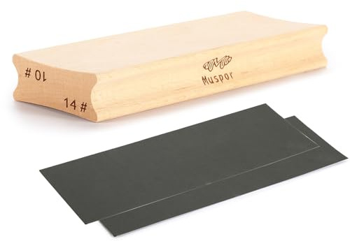 Btuty Blocco di levigatura per radio per chitarra per livellamento dei tasti Fascio di levigatura della tastiera Strumento Luthier con 2 carte vetrate Strumento Luthier per chitarra Accessori per