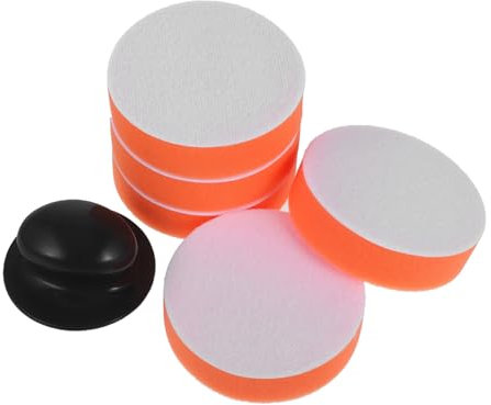 OSOLADY 1ensemble Tampon De Polissage avec Poignée Ergonomique pour Application De Cire Automobile Éponge De Polissage Manuelle pour Finition Professionnelle
