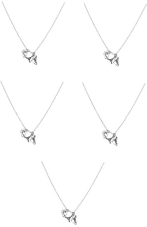 FOMIYES 5 Piezas Collar de Hockey con Colgante de Patín de para Mujer y Diseño Creativo Aleación Resistente Accesorio Deportivo Único para del Patinaje y Hockey sobre