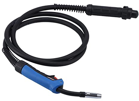 Fafeicy Strumento di Pistola a Bobina di Saldatura, Accessorio per Saldatore MIG Raffreddato Ad Aria 150A con Design Anti-canzo a Molla in Acciaio 2,7 M, per Giunzione di