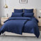 Aisbo Bettwäsche 135x200 4teilig Blau - Bettbezug 135 x 200 cm 4tlg mit Kissenbezug 80x80 cm, ÖKO-TEX Bettwäsche Set Mikrofaser mit Reißverschluss, Weich und Bügelfrei