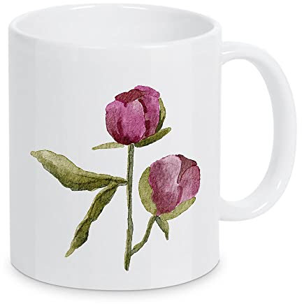artboxONE Tasse Lila Pfingstrose von DesignECShop - Kaffeetasse Floral