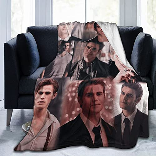 DJNGN Accogliente peluche Stefan Thow Coperta Salvatore Coperta di flanella, Biancheria da letto Coperta morbida in pile caldo per divano Divano Soggiorno Ufficio Car Camp Coperte da spiaggia 60X50