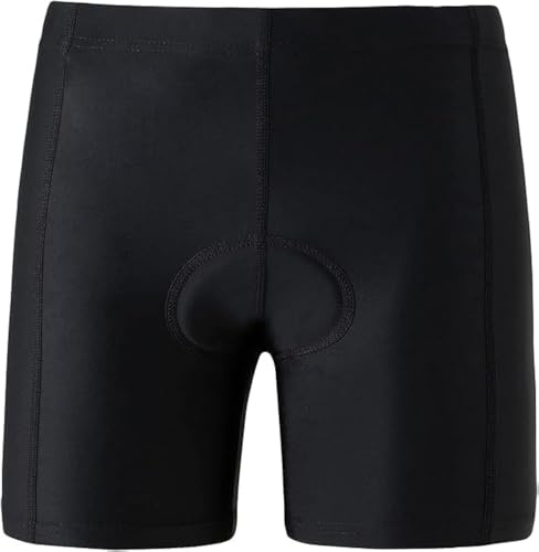 BASADINA Kids Cycling Shorts with 3D Padded Boys Mountain Bike Shorts Sports Quick Drying Underwear Breathable Bicycle Undershort for Girls 5-12 Years