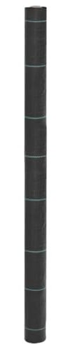 Homgoday Toile anti-mauvaises herbes en non-tissé pour jardin, plate-bande surélevée, allée, chemins de gravier, trottoirs, terrasse, noir, 1,5 x 200 m, PP