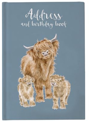 Wrendale Designs by Hannah Dale 'The Highlander' Highland Cow Address Book