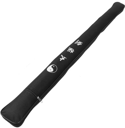 Healeved Bolsa para Espadas Largas de Tela Oxford 105 CM Estuche Portátil para Espadas Tai Chi y Artes Marciales Bolsa de Transporte para Uso Diario 1 Pieza Negra