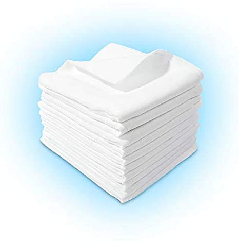 40 pezzi – Pannolini lavabili Pannolini di Stoffa pannolini pannolino Pannolini di garza Rutto panni 70 x 80 cm Bianco