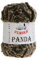 100g Strickgarn Panda Strick-Wolle Kunstfell Garn Kuschelwolle Plüschwolle, Farbe:153 schwarz beige