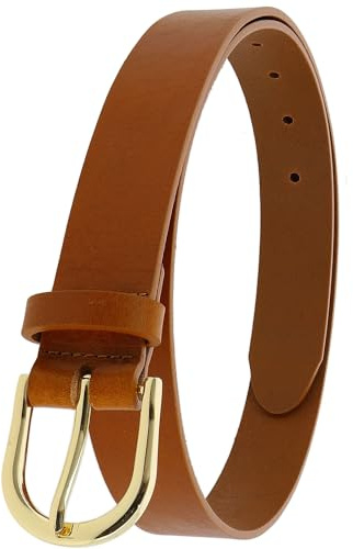 FASHIONGEN - Ceinture femme en Cuir de Taureau végétale, 3 cm de largeur, pour jeans, pantalons, RIVOLI