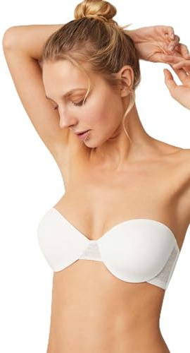 YSABEL MORA Sujetador Sin Tirantes Multiposición con Encaje - Sujeción Óptima y Elegancia Sofisticada para Cualquier Ocasión - Comodidad y Estilo en Cada Movimiento.