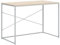vidaXL Escritorio de Ordenador Oficina Despacho Estudio Casa Computadora Trabajo Mesa Auxiliar Estable Contrachapada Blanco y Roble 110x60x70 cm