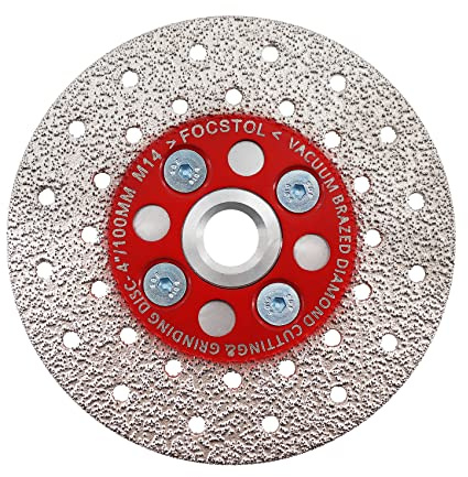 FOCSTOL Disco Diamante 100mm - Disco de Corte Doble Lado Corte y Molienda para Granito Mármol Baldosa Cerámica M14 Rosca