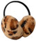 Ohrenwärmer Damen Angora Ohrenschützer Einstellbar Earmuffs Kunstfell Mädchen Ohrwärmer Winter Herbst Ohrenschutz Kälteschutz Ear Warmer Flauschig Ohrwärmer Warm Ohrmuscheln für Outdoor Leoparden