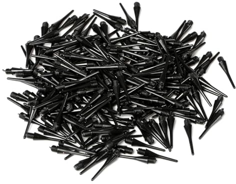 GOIEHIR 200 Pièces Embout Flechette Plastique, Embout de Remplacement Pointe Fléchette, Accessoires de Fléchettes, pour Fléchettes, Souples, Cible électronique