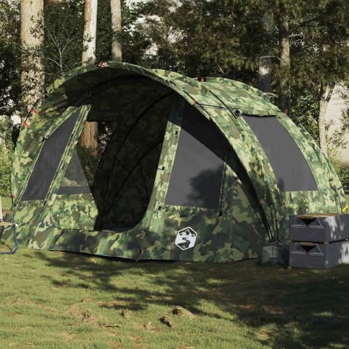 Lechnical Fishing Tent 2-Person Camouflage Waterproof,Fishing Tent,Lightweight Waterproof Fishing Day Shelter-4009400
