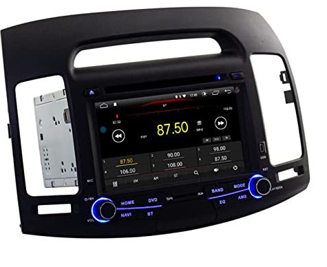 JINFOLI Autoradio 2 Din GPS Navigation Stereo Multimedia WIFI DSP Carplay Android 11.0 Lettore DVD for auto adatto, for Hyundai, for Elantra, 2007-2011 Impianto audio stereo per auto