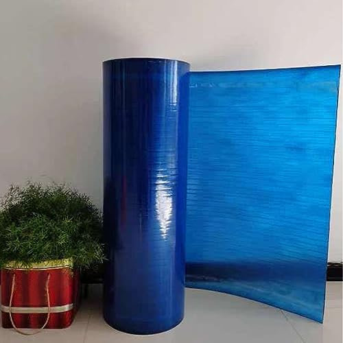 Panel de techo de policarbonato con revestimiento resistente a los rayos UV, cubierta duradera de iluminación diurna para cocheras, toldos, terrazas y recintos, fácil de cortar, azul, 1,5 x 5 m