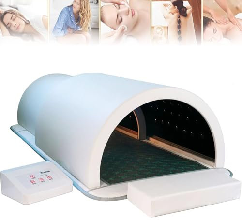 Dôme De Sauna Infrarouge Lointain Capsule Sauna Pour Maison Sauna Sec Portatif à Couverture Complète à 360 Degrés Avec Tapis Chauffant En Pierres Thérapeutiques,Pour Relaxation