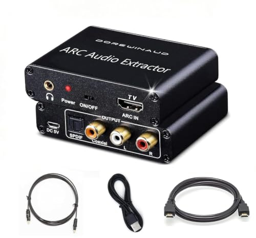 HDMI ARC Audio Extractor Converter for HDTV Soundbar Speaker Amplifier