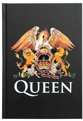 Grupo Erik A5 Notebook Hardback - Queen Merchandise Band | Bullet Journal Dotted Note Book, Dotted Notebook A5 Sketchbook | Music Gifts, Queen Band Gifts under 15 Pounds
