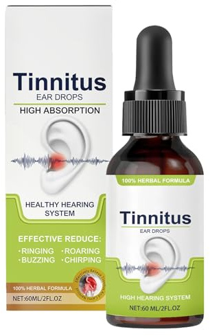 KOAHDE Gotas Tratamiento Oídos,Líquido para los Oídos,Alivio de Gotas de Cera de Oído,60ML,Ingredientes Naturales,Adecuados para Adultos,Aliviar las Molestias Auriculares