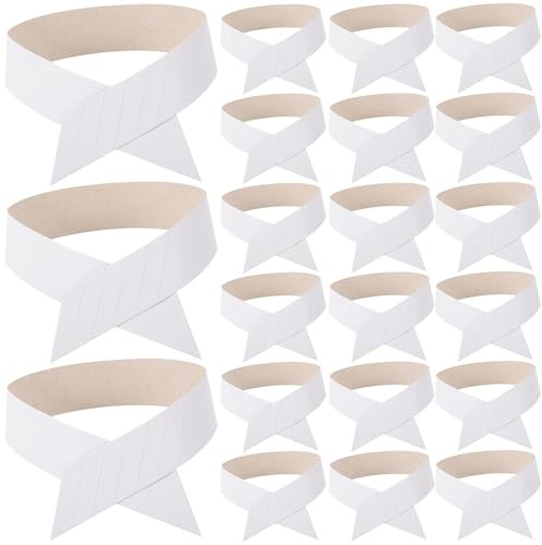 Toyvian 100 pezzi Stecche Colletto Camicia in Carta Bianca Flessibili e Resistenti Supporto Collare Camicie per Fissaggio e Sostegno Lungo Termine Modellatore Collo Uomo Non Graffiano
