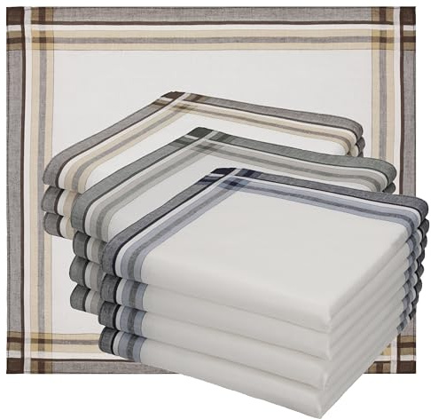 Betz Stofftaschentücher - Herrentaschentücher - Männertaschentücher aus 100% Baumwolle - 40x40 cm - Leo 2 - Dessin 4