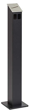 HISKA Standascher Aluminium Pulverbeschichtet (Schwarz Ral 9005 fs)