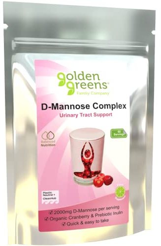 Golden Greens DMannose Complex with Organic Cranberry 60 Servings, 1 Count