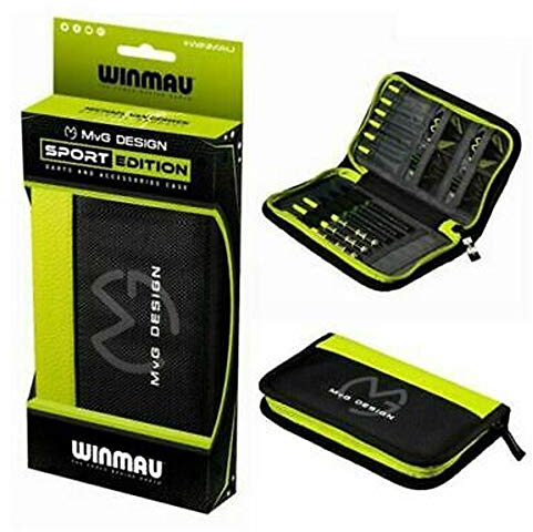 Winmau MvG Design Dart Case, Michael van Gerwen, Slimline,11 Compartments, Sports Edition