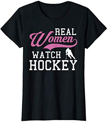 Real Women Eishockey Ice Hockey Spieler Trainer Coach Sport T-Shirt
