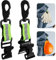 UMILKI Handschuhhalter Feuerwehr,2Pcs Handschuh Halterung Gürtel, Handschuhhalter für Feuerwehr, Handschuhe Clips mit Metall-Karabiner zum Aufhängen von Arbeitshandschuhe, Einsatzhandschuhe