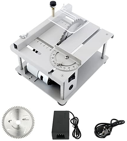 Maxant Precision Mini Electric Table Saw With Portable Lift - 9000r/min Bench Saw for Woodworking With 0-90° Angle Range, Grinding and Engraving