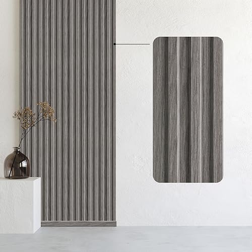 Bildershop-24 14er Set Wandpaneele & Deckenpaneele Dekowa in Eiche Grau 130 x 10,7 x 1,5 cm