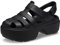 Crocs Unisex-Adult Stomp Fisherman Sandal Heeled, Black, 5 UK Men / 6 UK Women