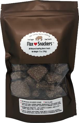 The Little Horse Bakery Flax Snackers Low Sugar, Low Starch Healthy Horse Treats 12 oz.