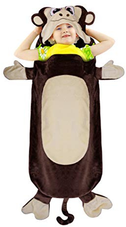 Catalonia Classy AFFE Fleece Decke, Schlafsack Plüsch Weiches Flanell Fleece All Seasons, Kuscheldecke, 132 x 55 cm