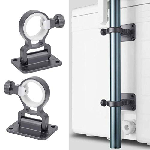 SHARRA Lot de 2 socles de parasol - Fixation murale - Pour balcon - Amovibles - Support de base