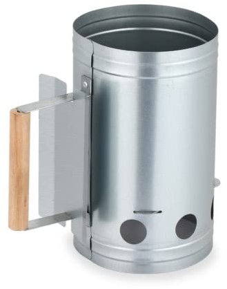 HERSIG - Encendedor Barbacoa | Encendedor de Carbon Metal - Color Plateado - Dimensiones 17 x 27 x 28 cm