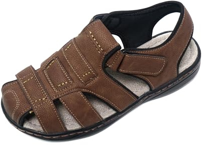 JOMIX Sandales Homme Sandales de Randonnée Homme Chaussures de Randonnée pour Hommes d'été Confortables (Marron, 44)