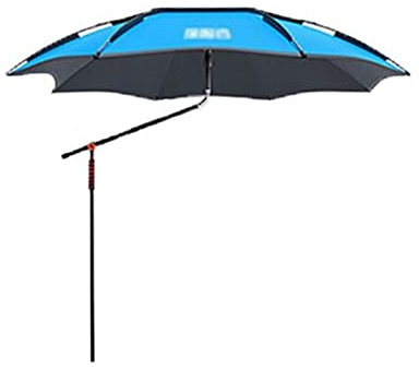 Tarp Parasol Fishing Umbrella Outdoor Camping Use Detachable Adjustment Direction Sun Shade Rainproof 2.0-2.4M Tarpaulin/Camping Tarp (Color : 2.2m)